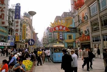 Nanjing Road, Shanghai, China | Obraz na stenu