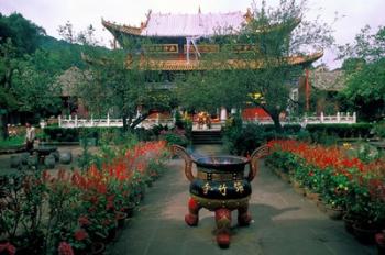 Temple Beauty of Bamboo Village, Kunming, China | Obraz na stenu