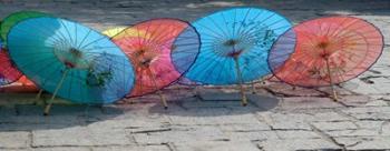 Umbrellas For Sale on the Streets, Shandong Province, Jinan, China | Obraz na stenu