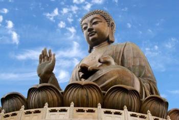 Tian Tan Buddha Statue, Ngong Ping, Lantau Island, Hong Kong, China | Obraz na stenu