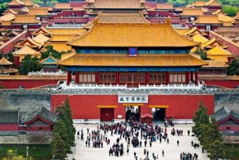 Forbidden City North gate, Gate of Divine Might, Beijing, China | Obraz na stenu