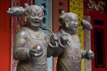 Pair of statues, Goddess of Mercy temple, Repulse Bay, Hong Kong | Obraz na stenu