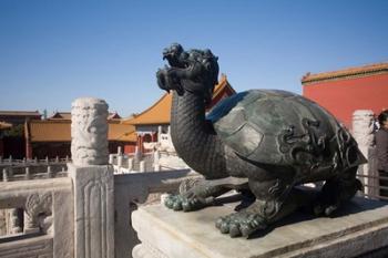 Turtle statue, Chinese symbol, Forbidden City, Beijing | Obraz na stenu