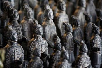 Imperial terra cotta warriors in battle formation | Obraz na stenu