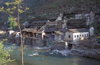 Ancient Town of Ningchang on the Yangtze River, Three Gorges, China | Obraz na stenu