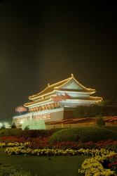 Night View of Tian An Men Tower, Beijing, China | Obraz na stenu