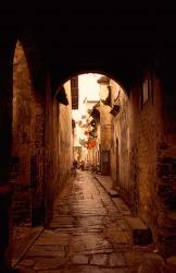 Ancient Alleys in Huizhou-styled Residential Area, China | Obraz na stenu