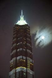 Night View of Jinmao Building, Shanghai, China | Obraz na stenu