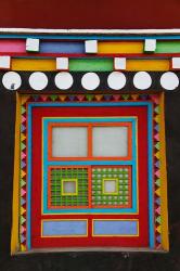 Tibetan-Styled Decoration in Tagong Monastery, Tagong, Sichuan, China | Obraz na stenu