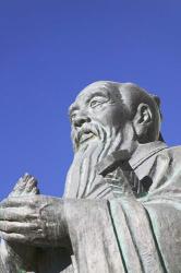Sculpture of Confucius, Tibet, China | Obraz na stenu