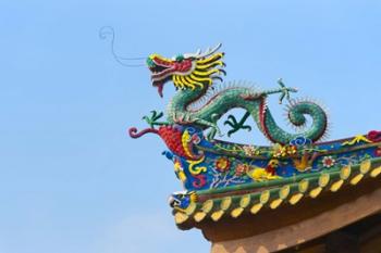 Dragon Sculpture, South Putuo Temple, Xiamen, Fujian Province, China | Obraz na stenu