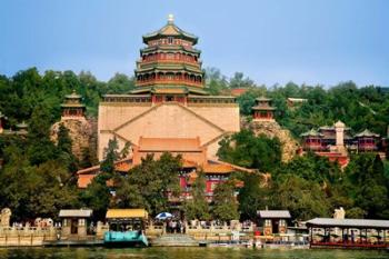 The Pavilion of Buddhist Fragrance, at the Summer Palace, Beijing, China | Obraz na stenu