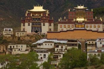 Deqin Tibetan Autonomous Prefecture, Songzhanling Monastery, Zhongdian, Yunnan Province, China | Obraz na stenu
