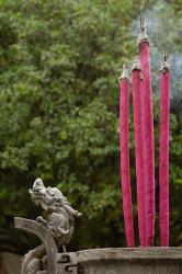Joss Sticks Burning at the Confucian Temple of Literature, Jianshui, Yunnan Province, China | Obraz na stenu