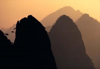 China, Huangshan Mountains, Sunlight | Obraz na stenu