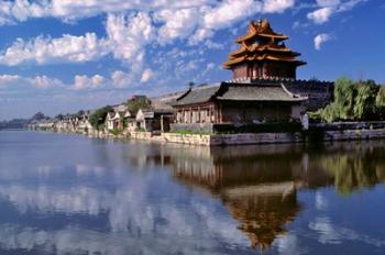 China, Beijing, Tower and moat guard, Forbidden City | Obraz na stenu