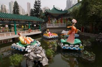 Wong Tai Sin Temple, Wong Tai Sin District, Kowloon, Hong Kong, China | Obraz na stenu