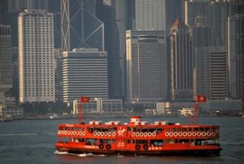 Star Ferry in Hong Kong Harbor, Hong Kong, China | Obraz na stenu