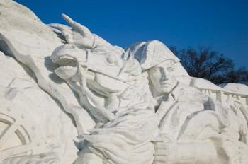 CHINA, Heilongjiang, Napoleon Snow Sculpture | Obraz na stenu