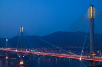 Hong Kong, Ting Kau Bridge, Tsing Yi Island, Ting Kau | Obraz na stenu