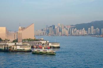 Kowloon ferry terminal and clock tower, Hong Kong, China | Obraz na stenu