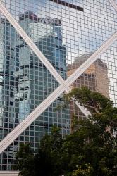 Reflections On Building, Hong Kong, China | Obraz na stenu