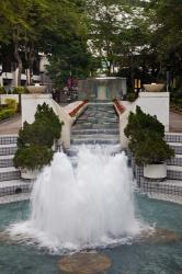 Waterfall In Hong Kong Park, Hong Kong, China | Obraz na stenu