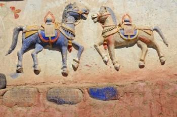 India, Ladakh, Thiksey, Indian and Buddhist gods | Obraz na stenu
