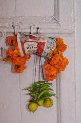 Doorway details among the gullies of Delhi, India | Obraz na stenu