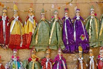 Crafts for sale, Jaisalmer Fort, Jaisalmer, India | Obraz na stenu