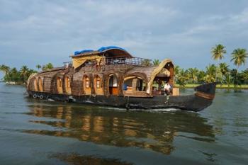 Cruise boat in Backwaters, Kerala, India | Obraz na stenu