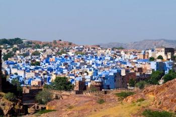 Blue City of Jodhpur from Fort Mehrangarh, Rajasthan, India | Obraz na stenu