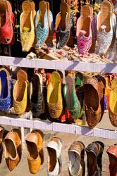 Shoes For Sale in Downtown Center of the Pink City, Jaipur, Rajasthan, India | Obraz na stenu