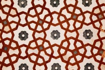 Agra, India, Inlaid Geometric Pattern in Itimad-ud-Dawlah | Obraz na stenu