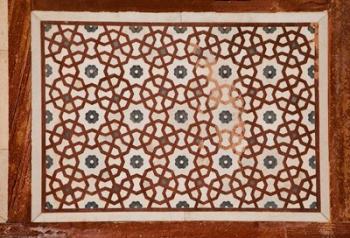 Agra, India, Geometric Pattern in Stonework, Itimad-ud-Dawlah | Obraz na stenu
