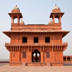 Diwan-i-Khas of Emperor Jalal el-Din Akbar, Fatehpur Sikri, India | Obraz na stenu