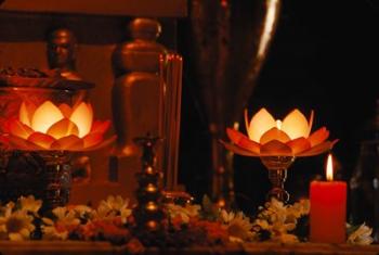 Hindu Prayer Altar, India | Obraz na stenu