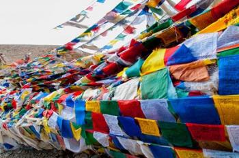 India, Jammu and Kashmir, Ladakh, Namshangla Pass prayer flags | Obraz na stenu