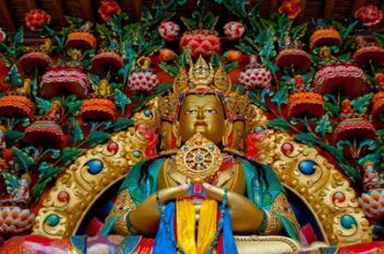 Buddha statues at Stok Palace, Ledakh, India | Obraz na stenu