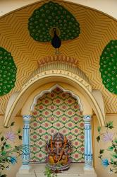 Small shrine to Ganesh, Jaipur, Rajasthan, India. | Obraz na stenu