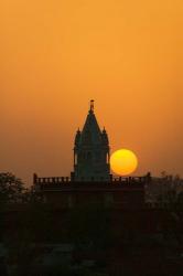 Brahma Temple at sunset, Pushkar, Rajasthan, India | Obraz na stenu