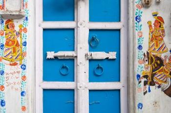 House painted blue, Udaipur, Rajasthan, India | Obraz na stenu