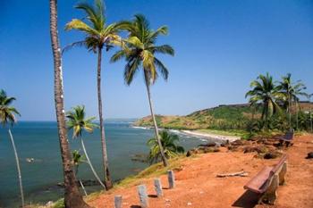 Goa, India. Big and Little Vagator beaches | Obraz na stenu