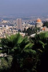 Haifa Cityscape from Bahai Dome, Israel | Obraz na stenu