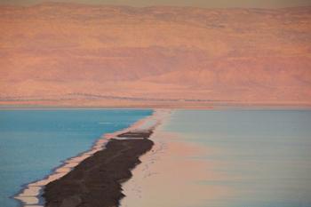 Israel, Dead Sea, Ein Bokek, Dead Sea, dusk | Obraz na stenu