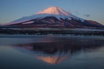Mt Fuji and Lake at sunrise, Honshu Island, Japan | Obraz na stenu