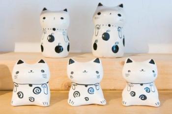Souvenir Ceramic Cats, Kyoto, Japan | Obraz na stenu