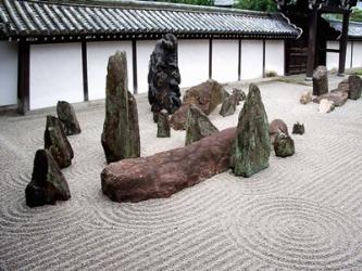 Stone Zen Garden, Kyoto, Japan | Obraz na stenu
