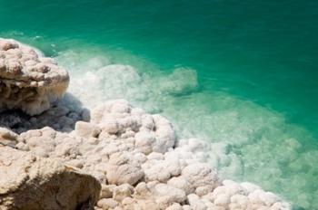 Jordan, Dead Sea, Salt on the sea shore | Obraz na stenu