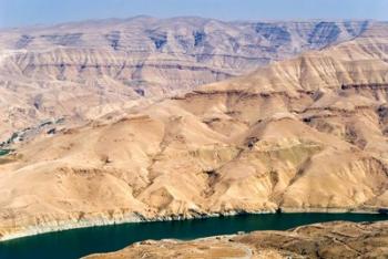 Wadi Al Mujib Dam and lake, Jordan | Obraz na stenu